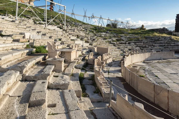 Ερείπια από το θέατρο του Διονύσου στην Ακρόπολη της Αθήνας — Φωτογραφία Αρχείου