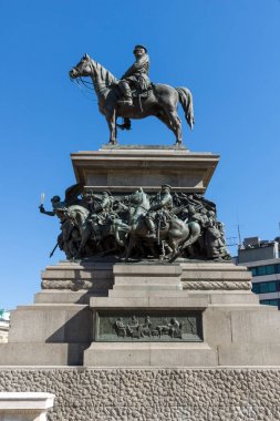 Sofia, Bulgaristan - 1 Nisan 2017: Anıt Çar Liberator Sofya