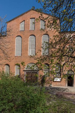 Sofia, Bulgaristan - 1 Nisan 2017: Sofya St. Sofya Kilisesi görünümünü şaşırtıcı