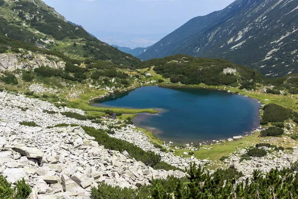 Panoramik Muratovo Gölü, Pirin Dağı — Stok fotoğraf