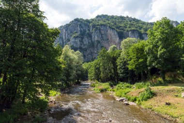 Şaşırtıcı Jerma River Gorge Vlaska dağ, Dimitrovgrad bölge görünümünü