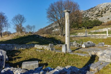 Philippi, Doğu Makedonya ve Trakya arkeolojik alanda antik sütunlar