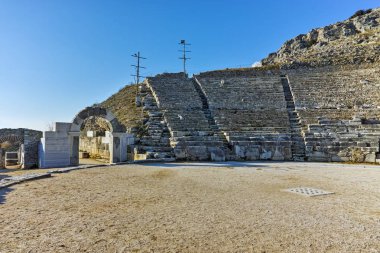 Philippi, Doğu Makedonya ve Trakya arkeolojik alanda antik tiyatro kalıntıları,