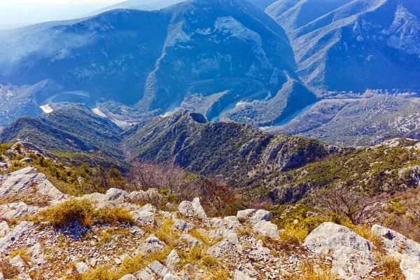 Nestos Gorge közelében town of Xanthi, Kelet-Makedónia és Thrákia — Stock Fotó