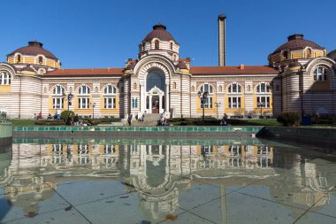 Sofia, Bulgaristan - 1 Nisan 2017: Merkezi Mineral Bath - geçmiş Sofya Müzesi