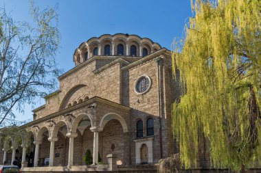 Sofia, Bulgaristan - 1 Nisan 2017: Katedral kilise St. Nedelya Sofya
