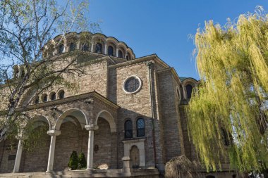 Sofia, Bulgaristan - 1 Nisan 2017: Katedral kilise St. Nedelya Sofya