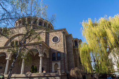 Sofia, Bulgaristan - 1 Nisan 2017: Katedral kilise St. Nedelya Sofya