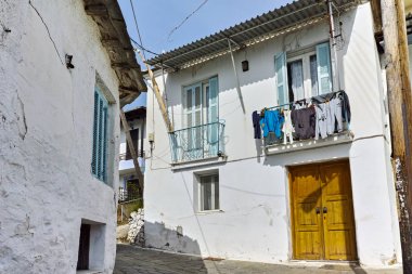 Eski ev ve ahşap yüzyıllarda Panagia Köyü, Thassos Adası