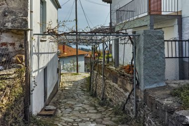 Panoramik görünümü Golden beach Thassos Adası, Doğu Makedonya ve Trakya