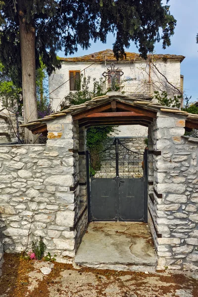 Altes Steinhaus im Dorf Theologos, Insel Thassos, Ostmakedonien und Thrakien — Stockfoto