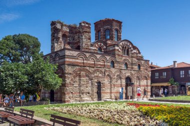 Nessebar, Bulgaristan - 30 Temmuz 2014: kilise İsa Pantokrator Nessebar kasaba, Burgaz bölge