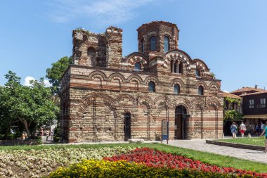Nessebar, Bulgaristan - 30 Temmuz 2014: kilise İsa Pantokrator Nessebar kasaba, Burgaz bölge
