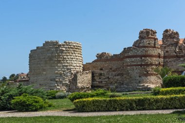 Nessebar, Bulgaristan - 30 Temmuz 2014: antik kalıntıları Nessebar, Burgaz bölge