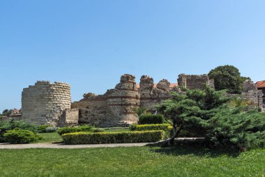 Nessebar, Bulgaristan - 30 Temmuz 2014: antik kalıntıları Nessebar, Burgaz bölge
