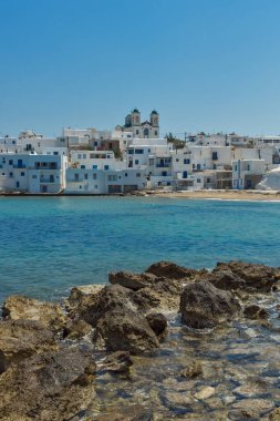 Kasaba Naoussa, Paros Adası, Cyclades şaşırtıcı panorama