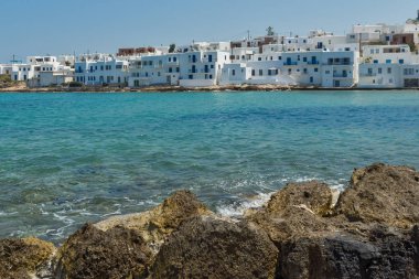 Kasaba Naoussa, Paros Adası, Cyclades şaşırtıcı panorama