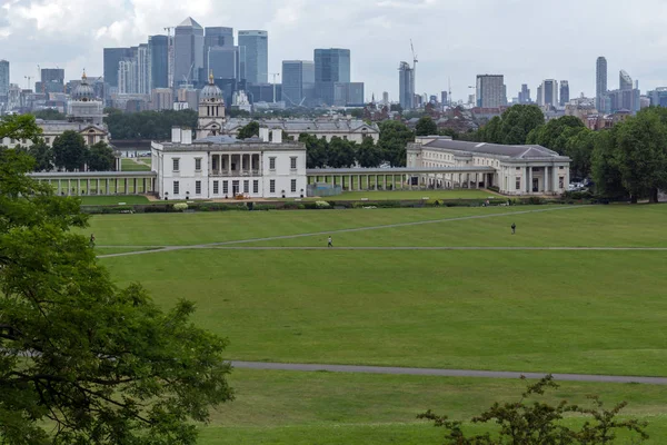 Londra - 17 Haziran 2016: Panorama üzerinden Greenwich, Londra, İngiltere Amazing — Stok fotoğraf