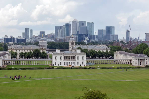 Londra - 17 Haziran 2016: Panorama üzerinden Greenwich, Londra, İngiltere Amazing — Stok fotoğraf