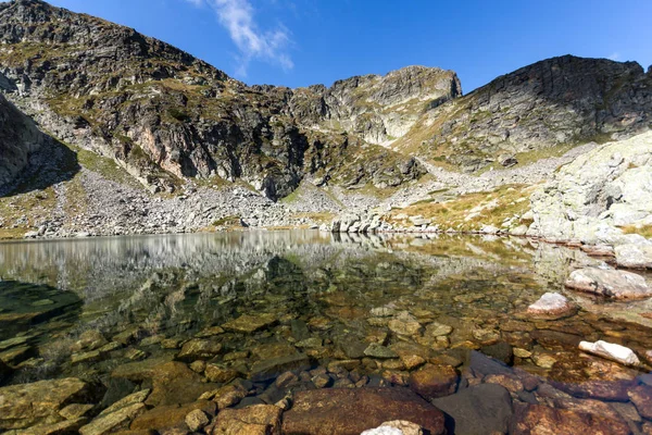Paesaggio dei laghi Elenski e Malyovitsa picco, montagna di Rila — Foto Stock