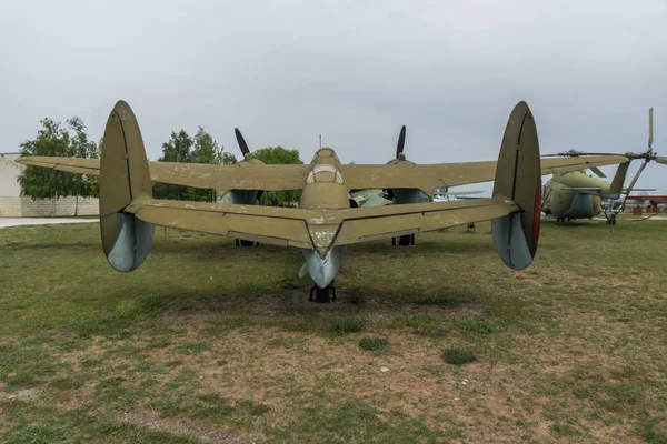 Krumovo, Plovdiv, Bulgaristan - 29 Nisan 2017: bombardıman uçağı Tupolev Tu-2 Plovdiv yakınındaki Havacılık Müzesi — Stok fotoğraf