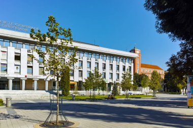 Plevne, Bulgaristan - 20 Eylül 2015: şehir Plevne sokakta Merkez