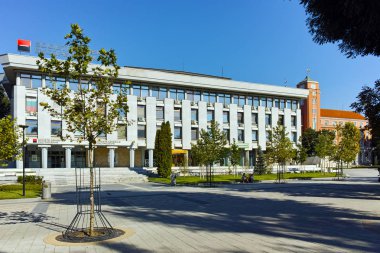 Plevne, Bulgaristan - 20 Eylül 2015: şehir Plevne sokakta Merkez