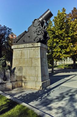 Plevne, Bulgaristan - 20 Eylül 2015: St. George Fatih Chapel türbesi, Plevne şehir