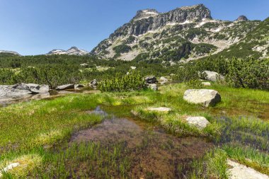 Muhteşem manzara Dzhangal tepe ve Banski gölleri, Pirin Dağı