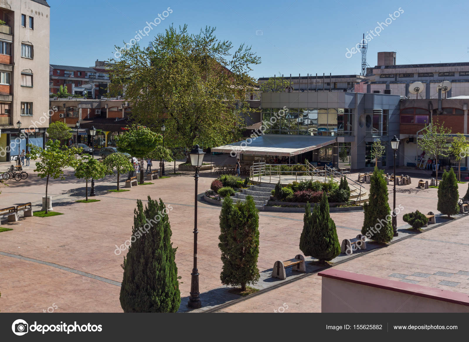 Pirot, serbien 16 april 2016 zentrum von pirot, — Redaktionelles