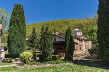 Temski Manastırı, Sırbistan - 16 Nisan 2016: Temski görünüm monastery St. George, Pirot bölge
