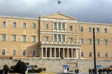 Atina, Yunanistan - 20 Ocak 2017: Atina, Attica Yunan Parlamentosu'nda