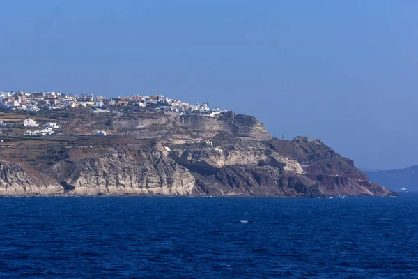 Vista panorâmica da ilha de Santorini, Thira, Cíclades — Fotografia de Stock