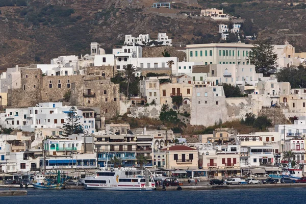 Panoramatický pohled ostrova Naxos, Kyklady — Stock fotografie