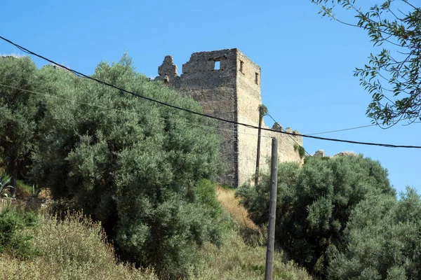 LEFKADA TOWN, GRÉCIA 16 de julho de 2014: Old Fortress Lefkada town, Lefkada, Grécia — Fotografia de Stock