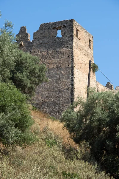 LEFKADA TOWN, GREECE 16 июля 2014 г.: Старая крепость Лефкада, Лефкада, Греция — стоковое фото