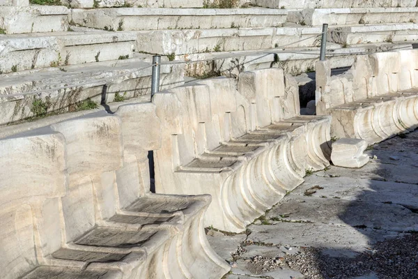 Ruines du Théâtre de Dionysos dans l'Acropole d'Athènes — Photo