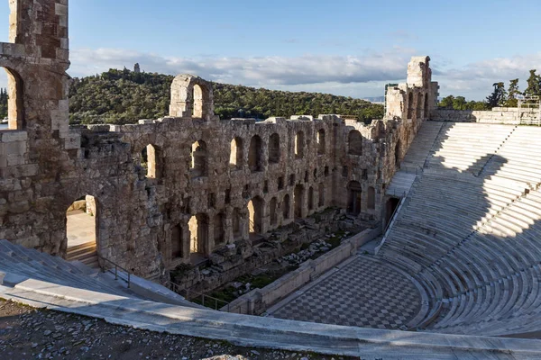 Atina, Attica akropolisi Herodes Atticus Odeon kalıntıları — Stok fotoğraf