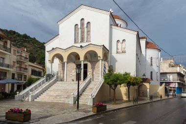 Patras, Yunanistan - 28 Mayıs 2015: Ortodoks Kilisesi Nafpaktos şehir