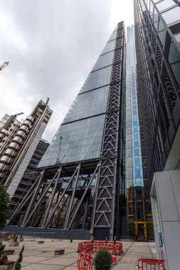 Londra, İngiltere - 18 Haziran 2016: işletme binası Londra'da şehir görünümünü şaşırtıcı