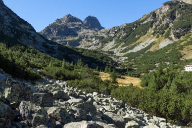 Şaşırtıcı panorama Malyovitsa tepe, Rila Dağı
