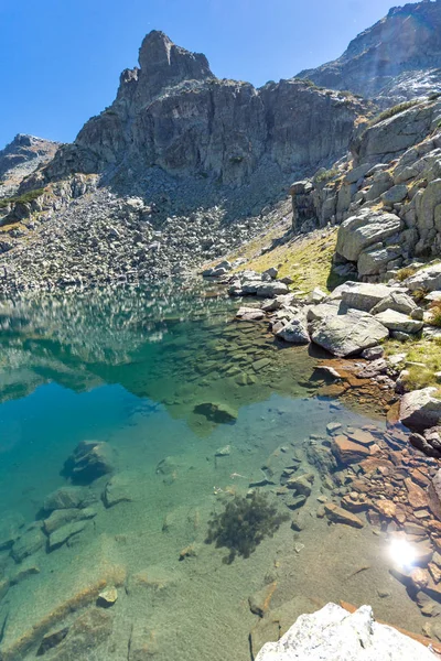 맑은 물, Rila 산 호수의 놀라운 풍경 — 스톡 사진