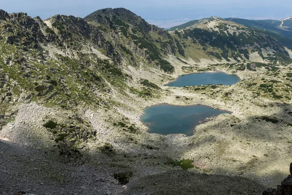 Musalenski göller için panoramik görünümünden Musala tepe, Rila Dağı