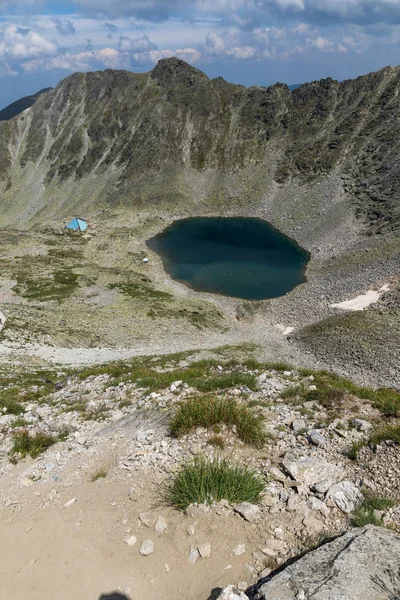 Panoramik görünümünden Musala tepe, Rila Dağı Ledenoto (ICE) Gölü