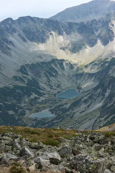 Panorama incrível de Musala pico, Rila montanha — Fotografia de Stock