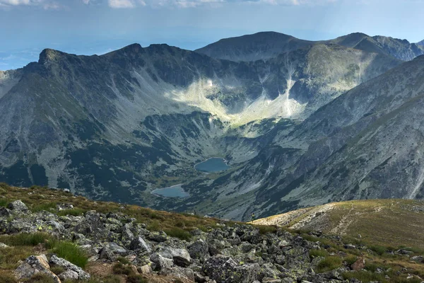 Úžasné panorama z vrcholu Musala, Rilského pohoří — Stock fotografie