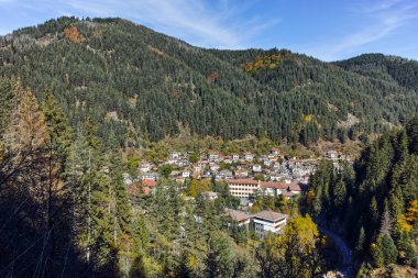 Panoramik şehir Shiroka Laka ve Rodop Dağları, Paşmaklı bölge