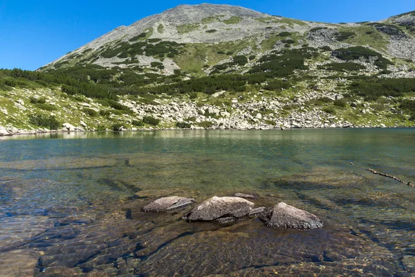 Amazing Panorama of Dalgoto (The Long ) lake, Pirin Mountain — Stok Foto