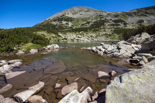 Amazing Panoramic view of Dalgoto (The Long ) lake, Pirin Mountain — Stock Photo, Image