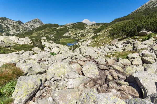 Paisaje con Pico Vihren, Montaña Pirin —  Fotos de Stock